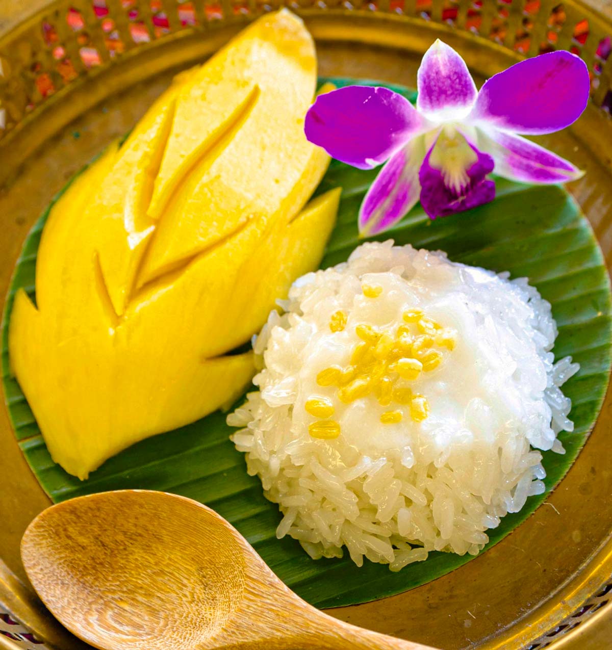 Khao Niew Mamuang - Arroz Glutinoso Con Mango